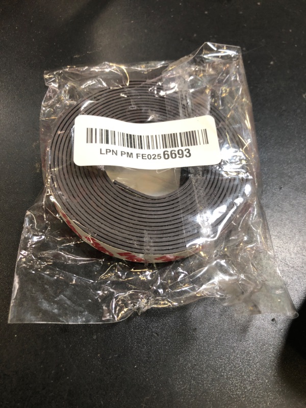 Photo 1 of 10 Feet x1/2 in Magnetic Tape Strips Roll with 3M Adhesive Backing