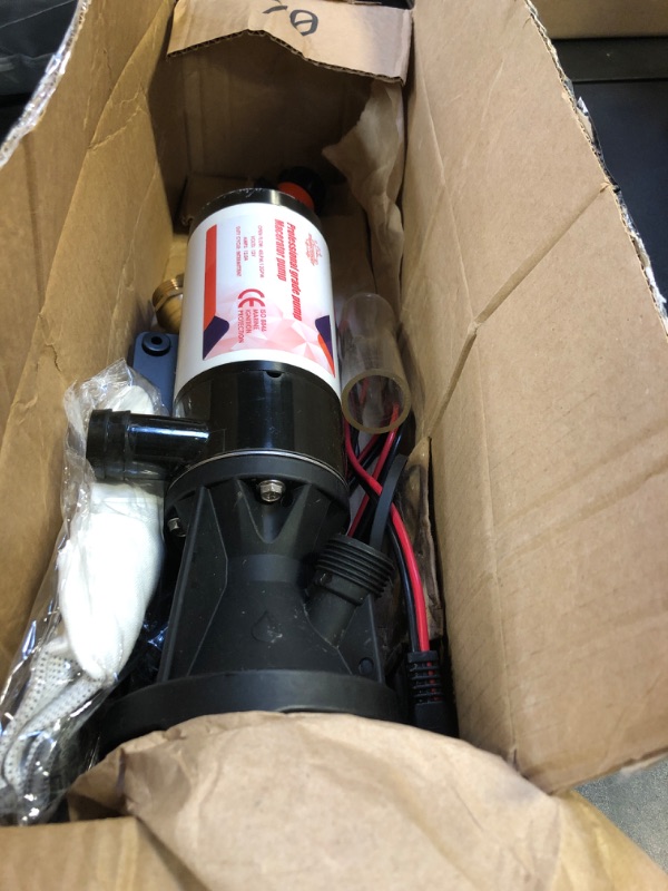 Photo 1 of 12V RV Macerator Pump - 12 Gpm Quick Release Portable RV Sewage Pump, Dump 15 Gallons of Waste per Minute