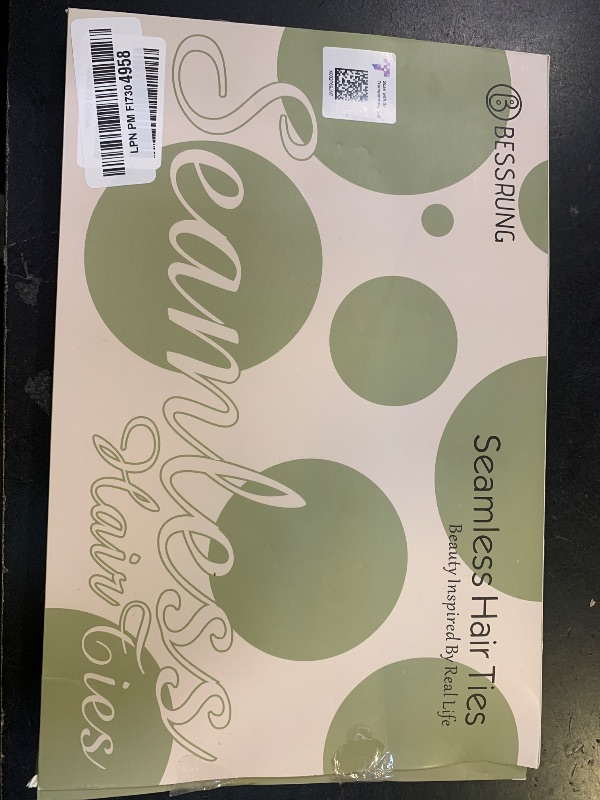 Photo 1 of 100 Pcs Thick Seamless Brown Hair Ties, Ponytail Holders Hair Accessories No Damage for Thick Hair Christmas Gift(Natural Colors)