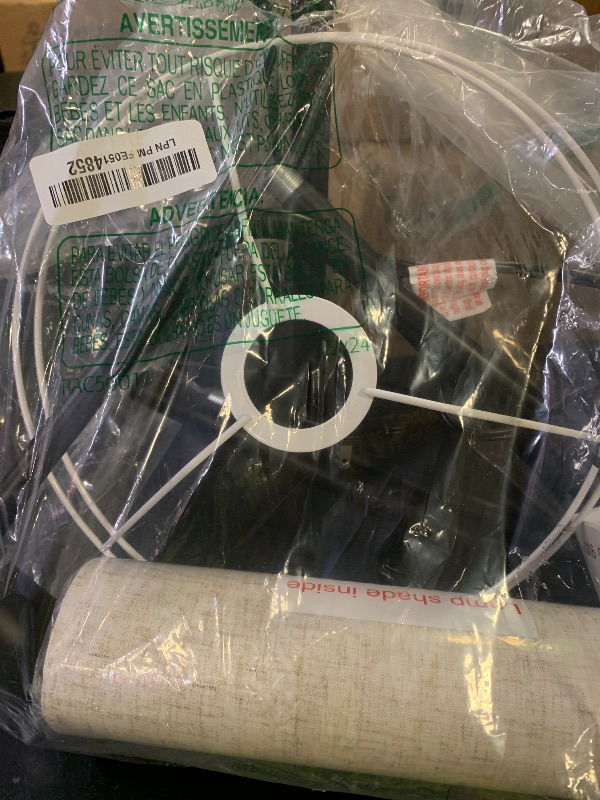 Photo 1 of ?Upgraded? Dimmable Floor Lamp, 1000 Lumens LED Edison Bulb Included, Arc Floor Lamps for Living Room Modern Standing Lamp with Linen Shade, Tall Lamp for Bedroom Office Dining Room- Black