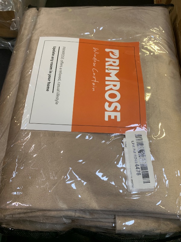 Photo 1 of 100% Full Blackout Champagne Beige Velvet Curtains 90 inch Long for Living Room,Set of 2 Liner Rod Pocket Back Tab Thermal Window Curtains Room Darkening Decorative Curtains Drapes for Bedroom