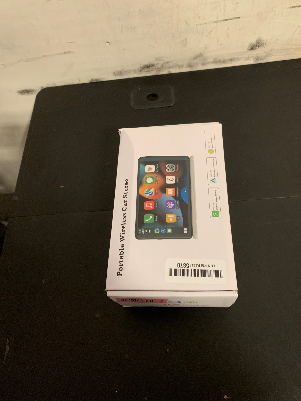 Photo 1 of ?Hieha? 2025 Wireless Portable Carplay and Android Auto, Carplay Screen for Car with Mirror Link/AUX/FM,7" Touchscreen Bluetooth 5.0, Marine Stereos for All Vehicles
