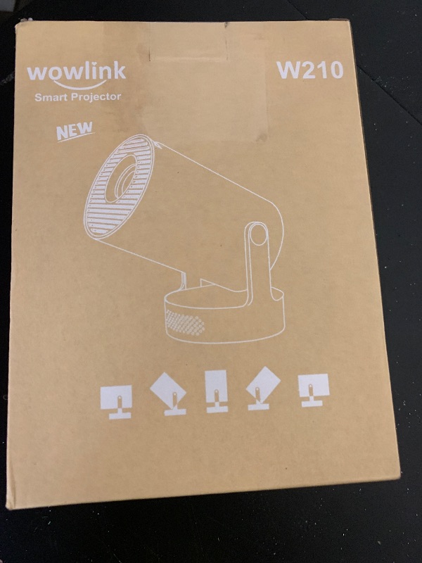 Photo 1 of [Built-in Apps & 2025 Upgraded] Mini Projector with WiFi 6 and Bluetooth 5.4 Support 4K 1080P Auto Keystone 180° Rotatable Projector Portable Compatibile with HDMI/TV Stick/Memory Stick/Laptop, White