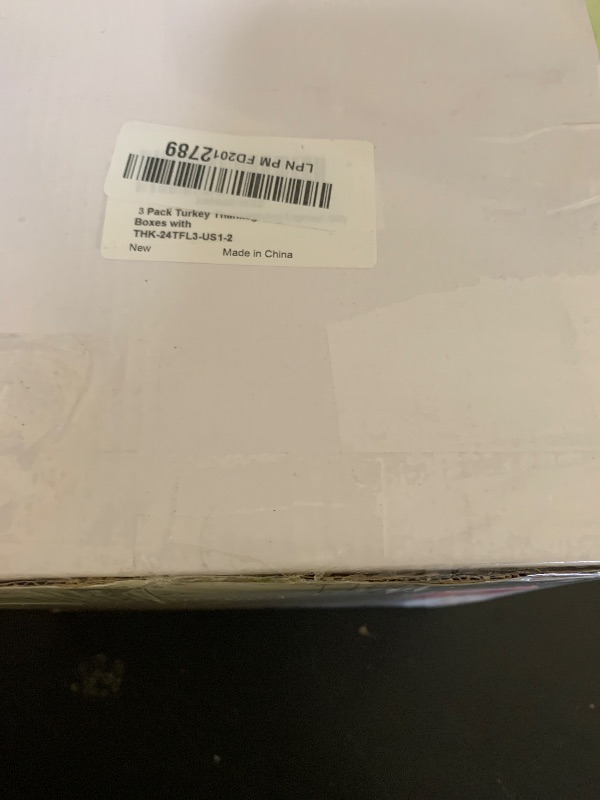 Photo 1 of [Timer & 8 Modes]?Pack Thanksgiving Decorations Turkey Lighted Gift Boxes with 3D Pumpkin 60 LED Lights Glitter Tinsel Battery Operated Thanksgiving Outdoor Light Up Present Boxes for Home Yard Decor