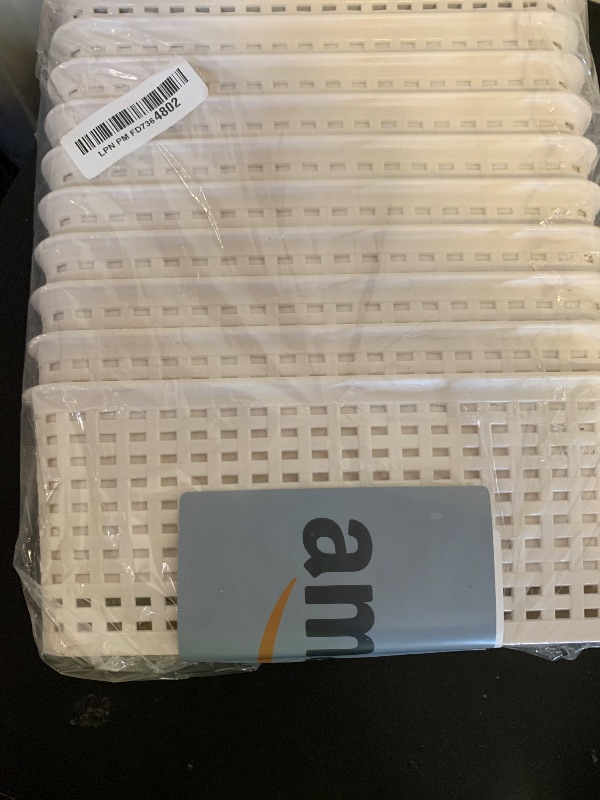 Photo 1 of 10 Pack Plastic Storage Bins with Lids, Stackable Storage Baskets with Handles, Plastic Organizer Bins with Labels for Desk,Shelves,Office, PlasticContainer Bins for Pantry Organizers and Storage