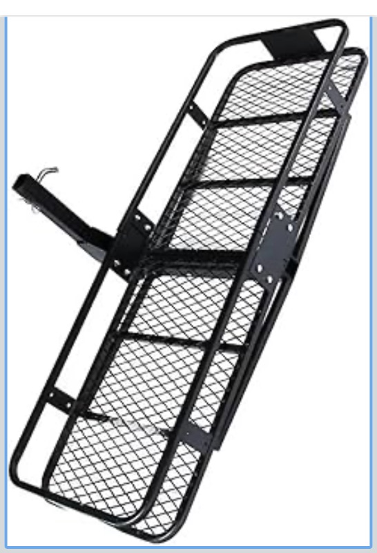 Photo 1 of 59X20inch Car Rear Luggage Box Trailer Basket Car Luggage Rack Car Pull Cargo Travel Rack 500 Lbs Capacity 2-in Adapter Shank