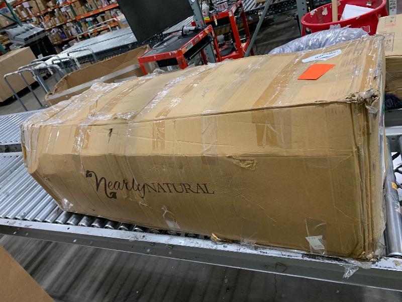 Photo 1 of Nearly Natural 10ft. Black Artificial Christmas Tree with 950 Clear LED Lights and 3056 Tips