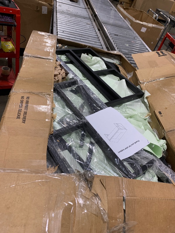 Photo 1 of Tribesigns L Shaped Desk with Drawer Cabinet, 63" Executive Computer Desk and lateral File Cabinet, 2 Piece Home Office Furniture with Drawers for Hanging File, Doors with Locks (Gray, 63 inches)