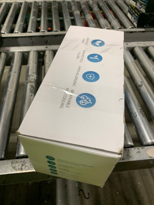 Photo 1 of Rainmr Shredded Memory Foam Full Body Pillow – Side Sleeper – Huggable Long Pillow for Body Relief – with Ultra Soft Cooling Cover, 20 x 54 inches