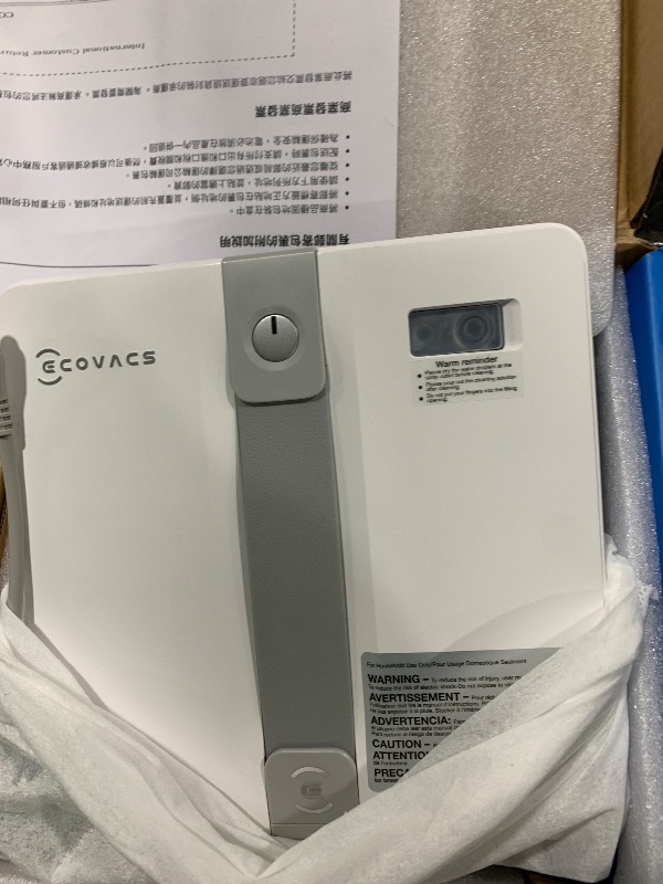 Photo 1 of ECOVACS WINBOT Mini Window Cleaning Robot - Compact Design, Dual Nozzles with Ultrasonic Spray, 9-Stage Protection System, Intelligent Path Planning, 3 Cleaning Modes, Anti-Slipping System
