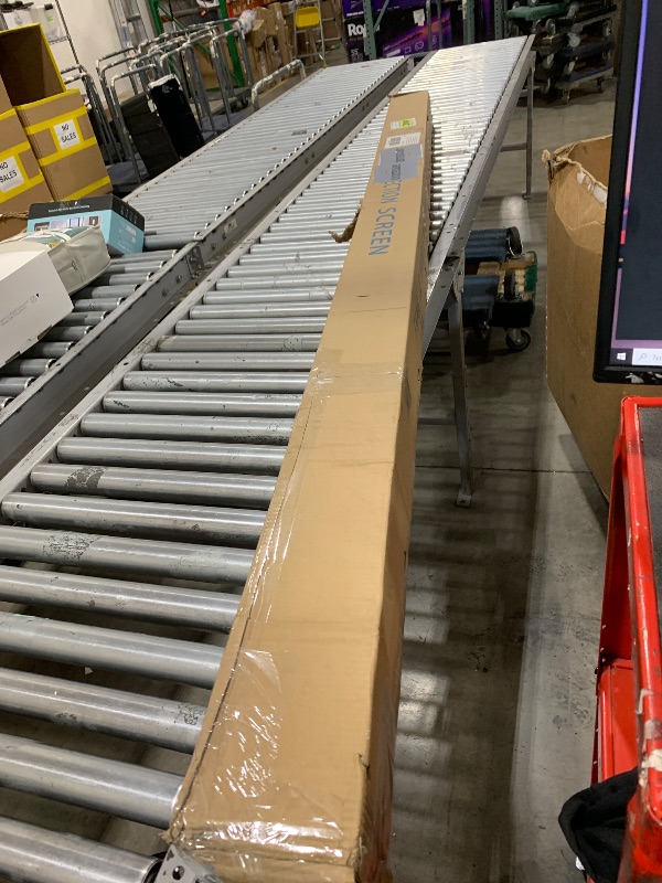 Photo 1 of Kayle 110" Motorized Projector Screen Electric Diagonal Automatic Projection 16:9 HD Movies Screen for Home Theater Presentation Education Outdoor Indoor W/Wireless Remote, Wall/Ceiling Mount (White)