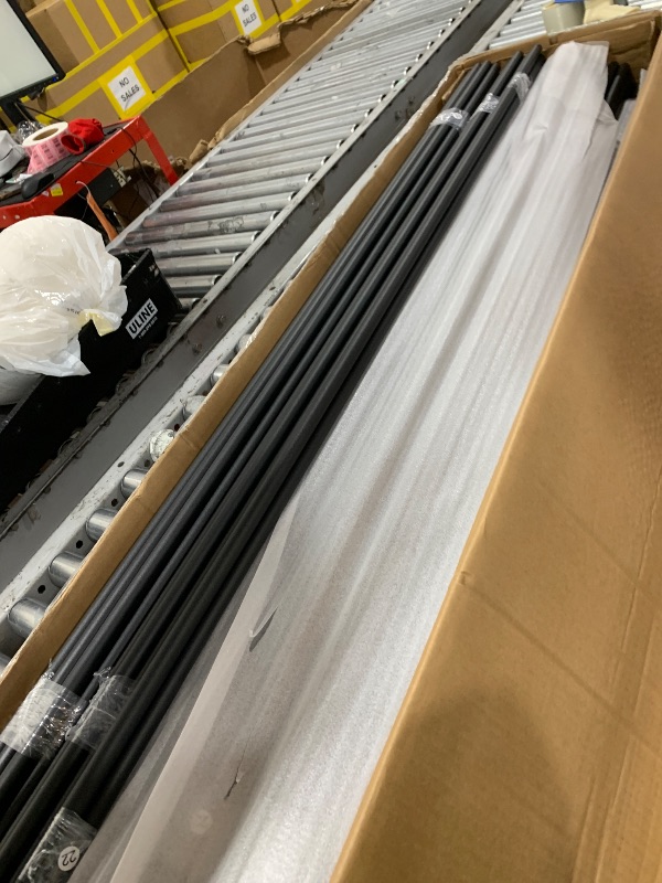 Photo 1 of BOX 2 OF 2 NOT A COMPLETE SET/ BLACK METAL RODS