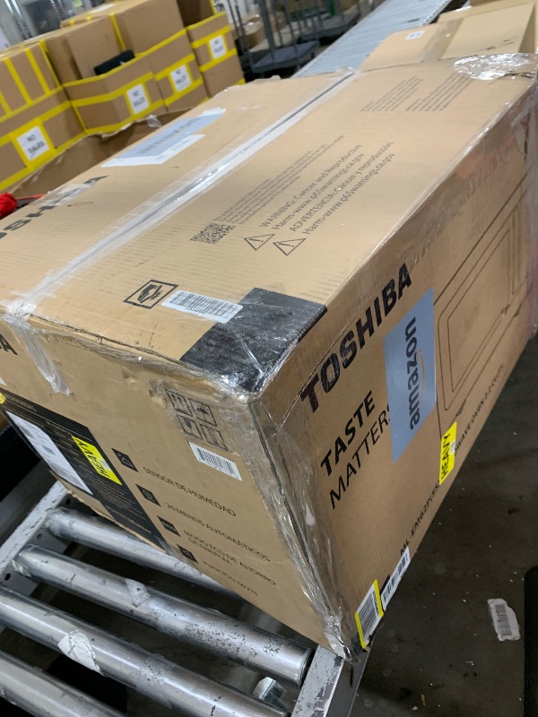 Photo 1 of Toshiba ML-EM62P(SS) Large Countertop Microwave with Smart Sensor, 6 Menus, Auto Defrost, ECO Mode, Mute Option & 16.5" Position Memory Turntable, 2.2 Cu Ft, 1200W, Stainless Steel