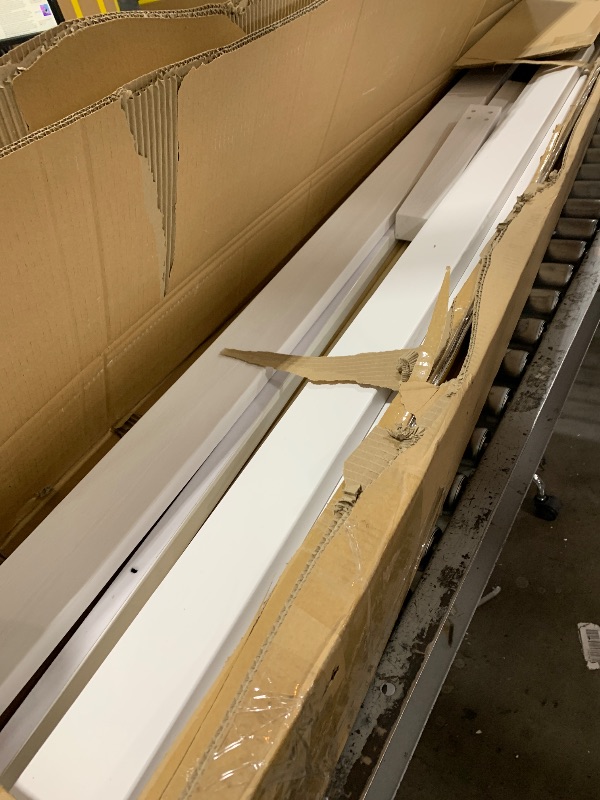 Photo 1 of Mellow Naturalista Classic 16 Inch Solid Wood Platform Bed with Wooden Slats, White, Queen