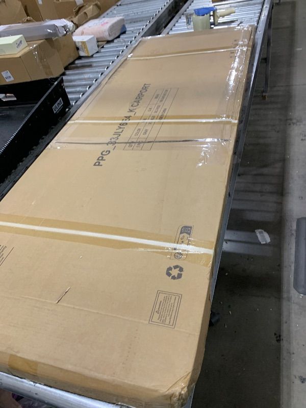 Photo 1 of GarveeLife 20'x40'x12' Metal Carport for Multiple Vehicles, Heavy Duty Car Ports, Vertical Roof Design, All-Weather Use, for Full-Size Pickup Trucks, Boats, and Tractors