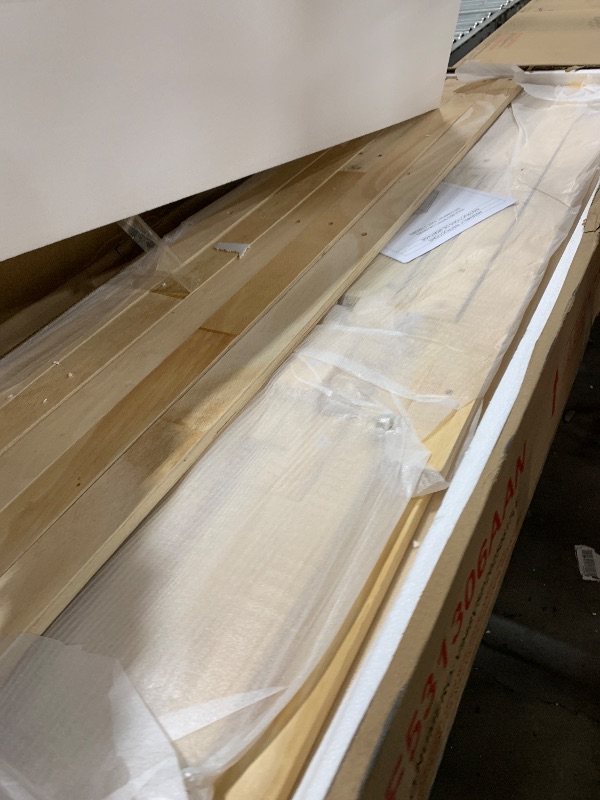 Photo 1 of Merax Full Size Wood Daybed with Safety Fence Guardrails and 2 Spacious Drawers, Convertible Floor Bed Daybed for Kids,Adults,Natural