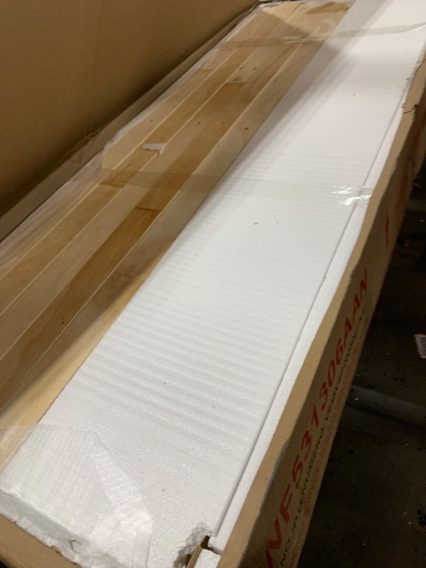 Photo 1 of Merax Full Size Wood Daybed with Safety Fence Guardrails and 2 Spacious Drawers, Convertible Floor Bed Daybed for Kids,Adults,Natural