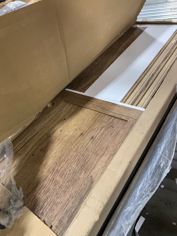 Photo 1 of Sauder Palladia Bookcase with Doors, Multiroom Storage, Library Bookcase, Vintage Oak Finish