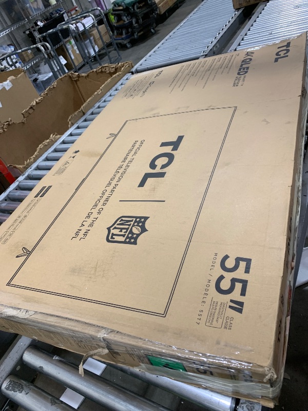 Photo 1 of TV IS BROKEN PARTS ONLY TCL 55 Inch Class T7 Series | 4K QLED HDR | 55T7, 2025 Model | 120HZ Refresh Rate High Brightness Smart Google TV Dolby Atmos Audio | Voice Remote Alexa Gaming Streaming TelevisionTV IS BROKEN PARTS ONLY