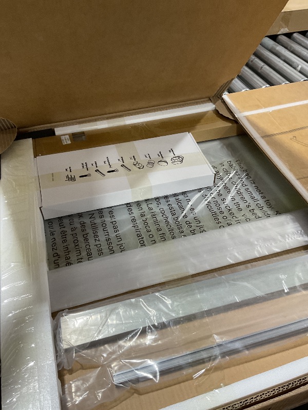 Photo 1 of EASYWORC Frameless Double Sliding Shower Doors, 43-48" W x 76" H Shower Glass Door, 1/4" (6mm) Thick ANSI Certified Tempered Glass with Explosion-Proof Film and Nano Coating, Brushed Nickle