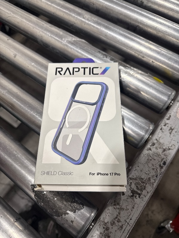 Photo 1 of RAPTIC Shield for iPhone 17 Pro Case, Compatible with MagSafe, [23FT Mil-Grade Drop Protection], Crystal Clear Magnetic Non-Yellowing Durable Anodized Shockproof Aluminum Frame Case, Iridescent