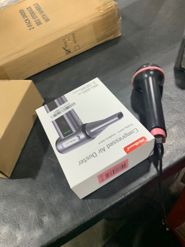 Photo 1 of WeGuard W22 Electric Air Duster, 180000 RPM Compressed Air Duster with LED Light, 3-Speed Adjustable/Compressed Air Can Alternative, Dust Blower for Computer, Keyboard, Car, Leaves, Outdoor