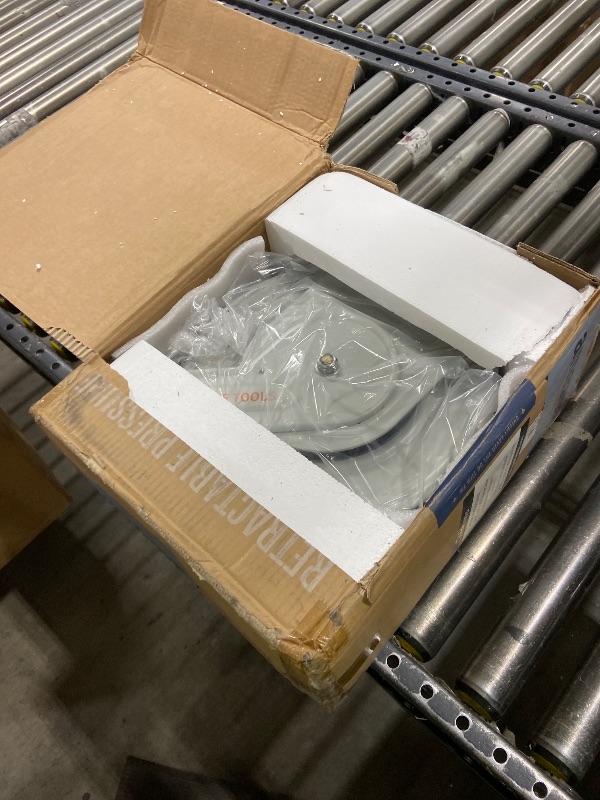 Photo 1 of Giraffe Tools Pressure Washer Hose Reel 65ft, Retractable Power Washer Hose Reel, Heavy Duty, Wall/Floor Mounted, 3200 PSI, Silver