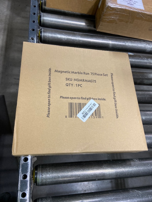 Photo 1 of National Geographic Magnetic Marble Run - 75-Piece STEM Building Set for Kids & Adults with Magnetic Track & Trick Pieces & Marbles for Building A Marble Maze, STEM Project