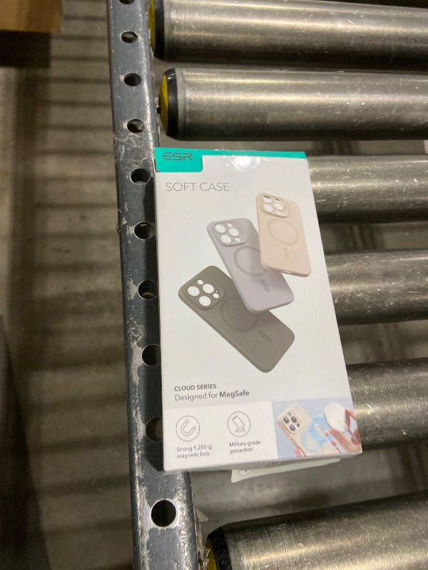 Photo 1 of ESR for iPhone 15 Pro Max Case with MagSafe, Supports Magnetic Charging, Slim Liquid Silicone Case, Shock Absorbing, Screen and Camera Protection, Cloud Series, Black