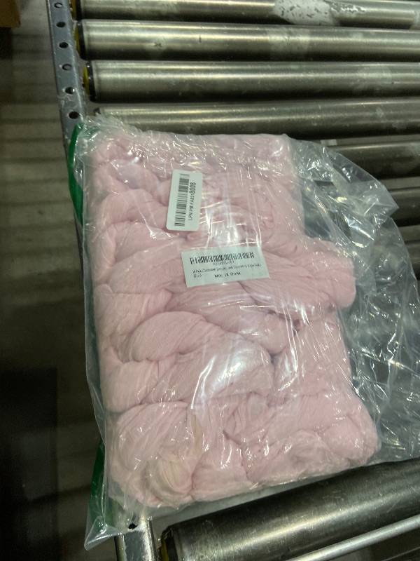 Photo 1 of 10 Pack Light Pink Cheesecloth Table Runner 10FT Boho Gauze Fabric Table Runner Vintage Rustic Sheer Runners for Wedding Party Bridal Baby Shower Long Table Decorations