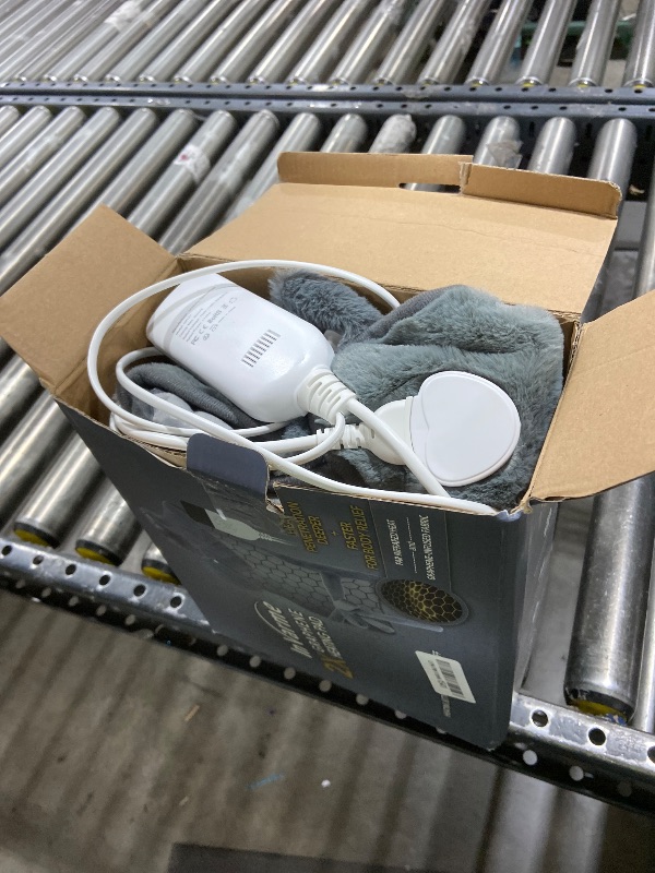 Photo 1 of InVarme Neck-Back Far Infrared Heating Pad: 2X Graphene and Luxury Plush Electric Heating Pad for Neck Shoulders and Back - 3X Deep Pain Relief for Mom Dad in Full Body - 24” X 37” 2H Auto Off