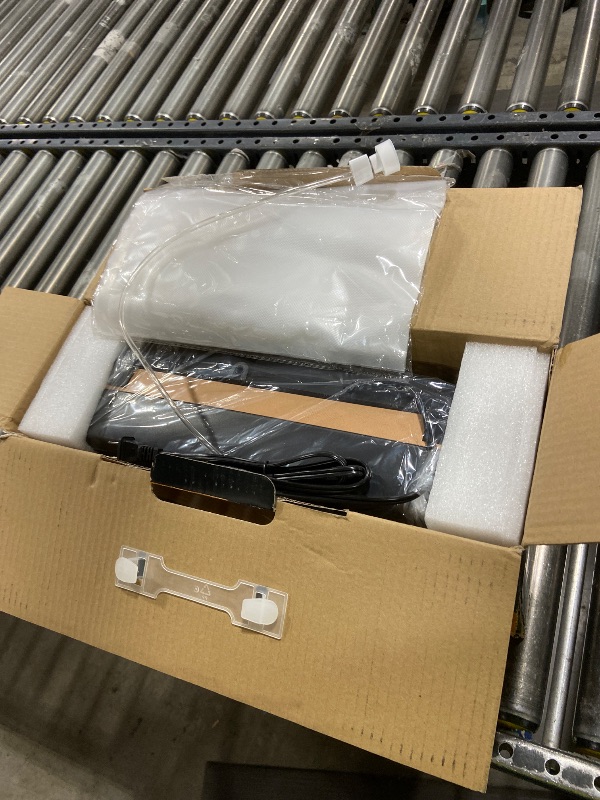 Photo 1 of 95KPa Vacuum Sealer Machine, Powerful Commercial Food Saver with Double Seal, Bags Storage & Easy-Lock Handle, Built-in Cutter, Includes Free Bags (1 Roll + 10 Pre-cut) Black Glod