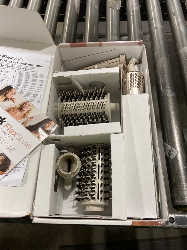 Photo 1 of Shark HD430REF (Refurbished) FlexStyle Air Styling & Drying System, Powerful Hair Dryer Brush & Multi-Styler with Auto-Wrap Curlers, Paddle Brush, Oval Brush, Concentrator Attachment, Stone (Renewed)