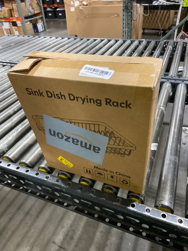 Photo 1 of Small Expandable Over The Sink Dish Drying Rack Drainer In Stainless Steel Metal For Kitchen, Counter Space Saving Compact Above Plate Dryer Strainer, Adjustable Hanging Inside Sink Wire Drain Holder