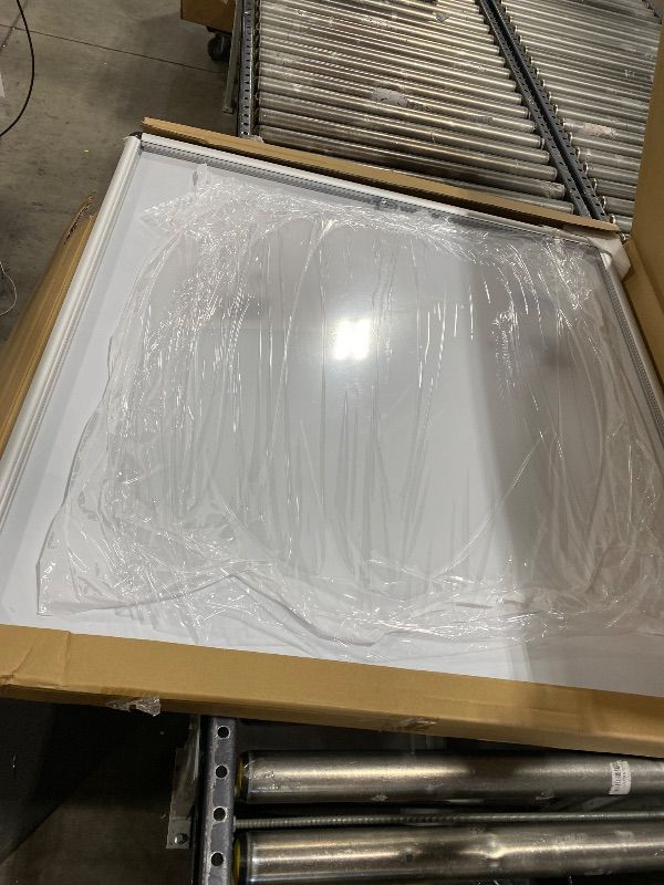 Photo 1 of Mifuro Magnetic Glass Whiteboard?38"x38" Wall Mounted Frameless Dry Erase Board for Office, Home & School White