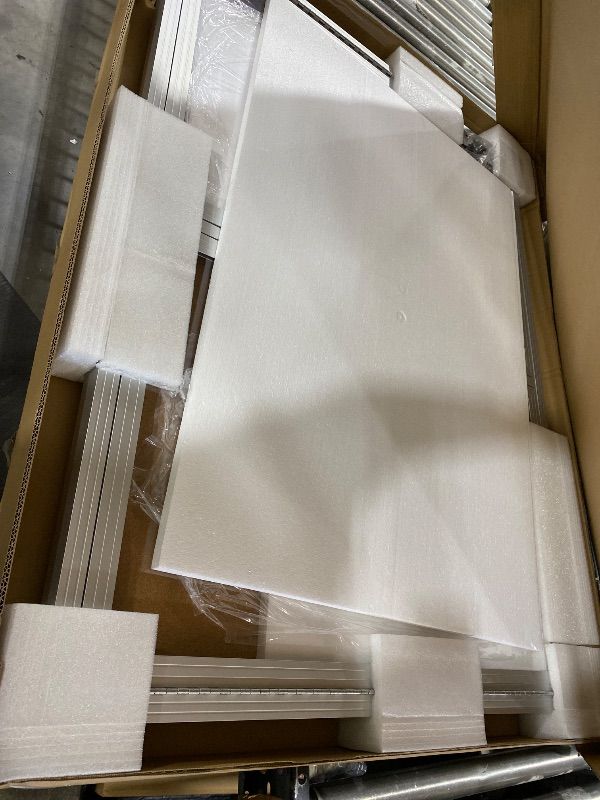 Photo 1 of Enclosed in Board 48" x 36" Weatherproof Lockable Outdoor Cork Case Display Board Wall Mounted 2 Locking Door Aluminum Frame for Office,