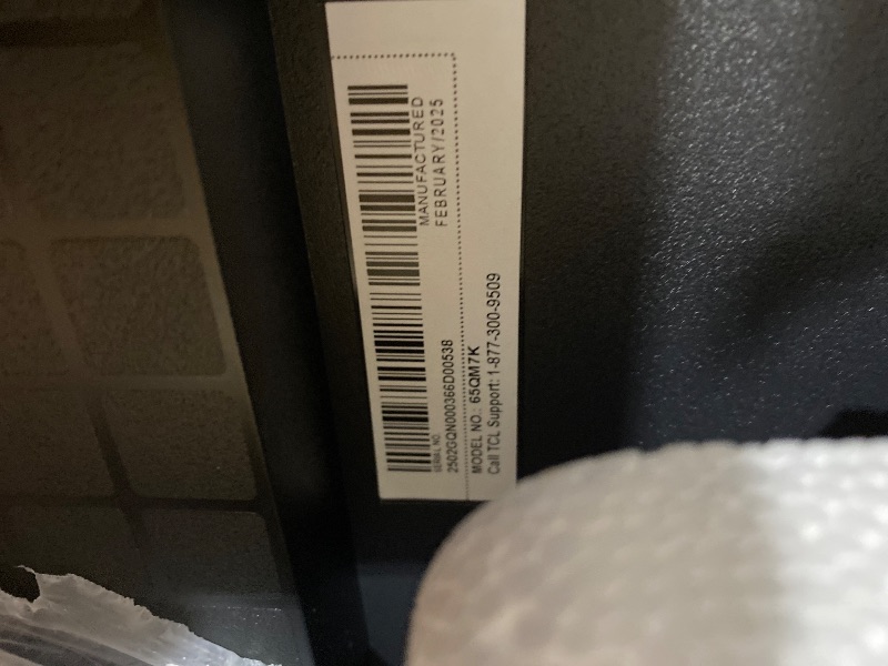 Photo 1 of TCL 65 Inch Class QM7K Series | Mini LED QLED 4K HDR | 65QM7K, 2025 Model | 120HZ-144HZ Anti Reflective Screen Smart Google TV Dolby Atmos Onkyo Audio | Voice Remote Alexa Gaming Streaming Television