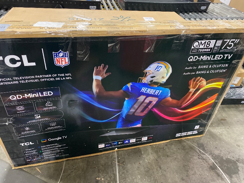 Photo 1 of TCL 75 Inch Class QM8K Series | Mini LED QLED 4K HDR | 75QM8K, 2025 Model | 120HZ-144HZ Anti Reflective Wide Angle Screen Smart Google TV Dolby Atmos | Voice Remote Alexa Gaming Streaming Television