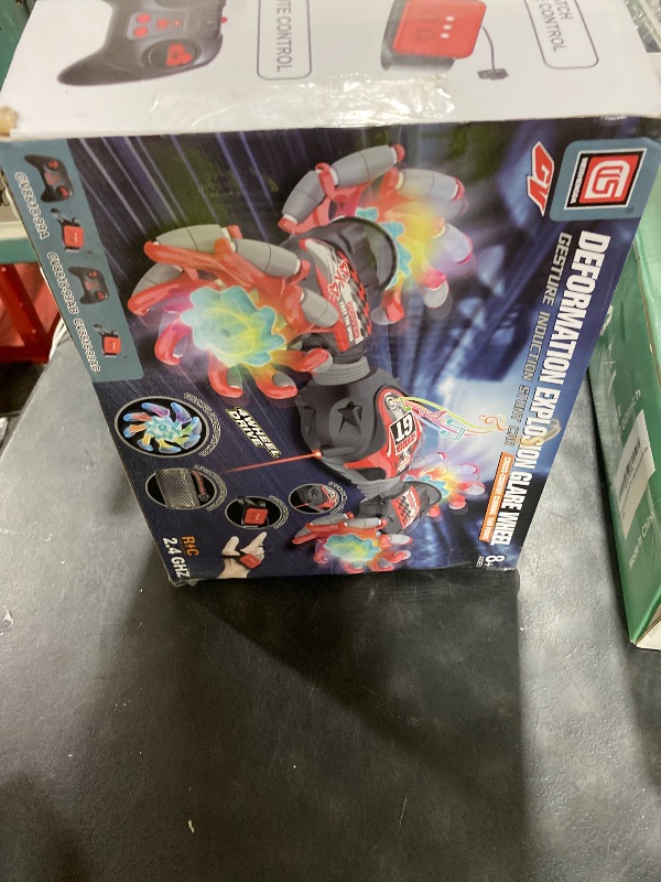 Photo 1 of 1:12 Gesture Sensing RC Stunt Car, 2 * 1200mAh Hand Controlled Remote Control Twist Cars with Light & Music, 4WD 360° Rotate Transform Drift, Gifts for 8-12 Kids Age 8 9 10 11 12 Yrs Old? Trains