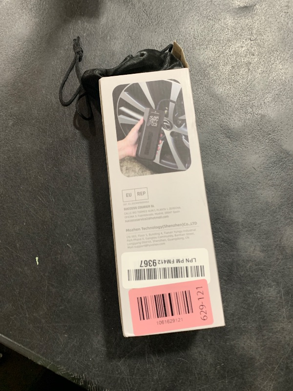 Photo 1 of Tire Inflator Portable Air Compressor, 1 Min Fast Inflation Cordless Bike Pump with Digital Pressure Gauge LED Light, 150 PSI Electric Air Pump for Car Tires, Bicycle, Motorcycle, Ball (Black)