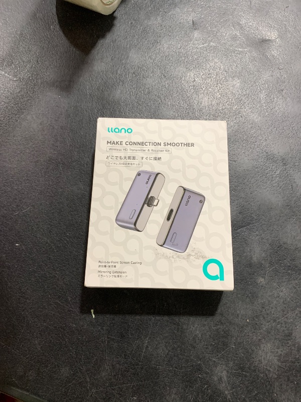 Photo 1 of llano S850 Upgraded Type-C Wireless HDMI Transmitter and Receiver,Ultra 4K Decode Input 1080P@60Hz Output, Plug&Play 5G+2.4G and Audio for Phone/Tablet/Laptop/PC to Monitor/Projector/TV Box (Black)