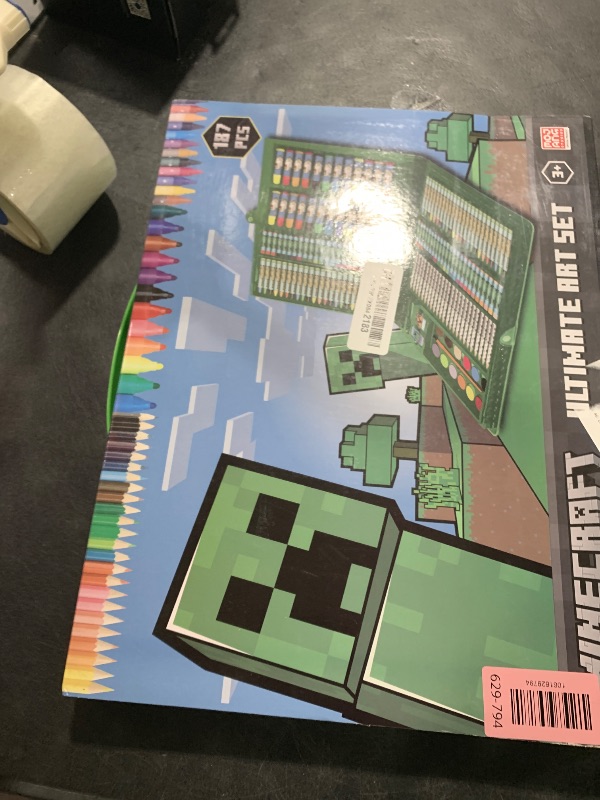 Photo 1 of Minecraft Colored Pencils Art Supplies Kids Set Coloring Painting Kit Girls Drawing Pencils Supplies Travel Case with Crayons Arts and Crafts for Kids 4-12
