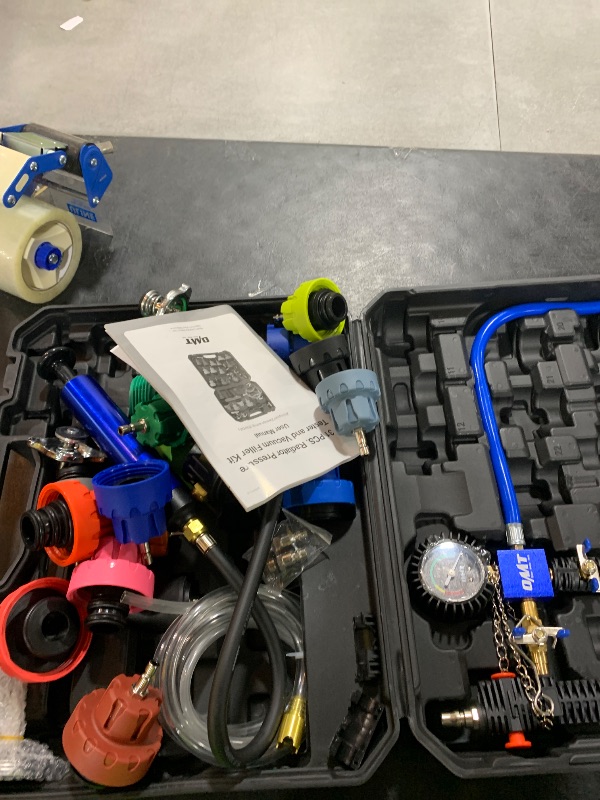 Photo 1 of Orion Motor Tech Coolant Pressure Tester Kit, 31pc Master Coolant Vacuum Refill Kit with 23 Radiator Adapters, Radiator Cooling System Pressure Tester Kit with Vacuum Pump Vacuum Purge & Refill Tool