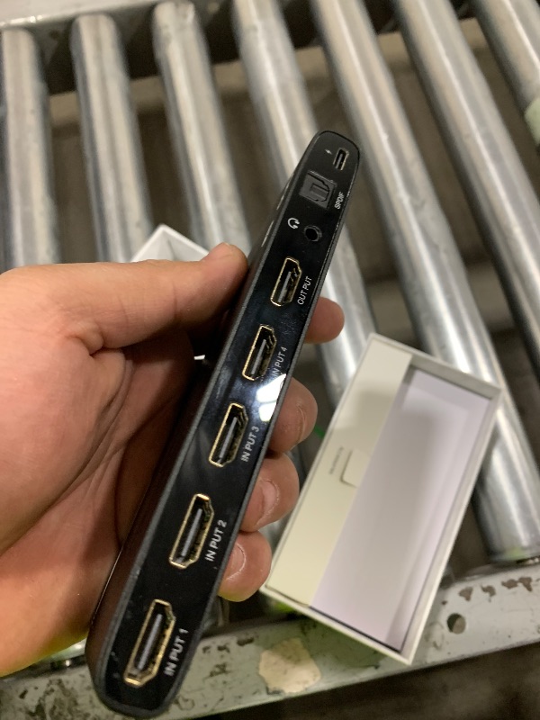 Photo 1 of llano HDMI 2.1 Switch 4K@120Hz HDMI Switcher with Audio Extractor(Optical & 3.5mm Out, SPDIF 7.1Ch, High Speed 48Gbps), 4 in 1 Out HDMI Audio Converter Compatible with PS4/PS5 Xbox Roku (Black)