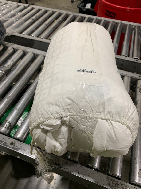 Photo 1 of Three Geese Luxury Goose Down Comforter Queen Size, Ultra-Soft Fluffy Duvet Insert for All Season, 1800TC Cotton Blended Cover Hotel Style Bedding Comforter 90x90 inch