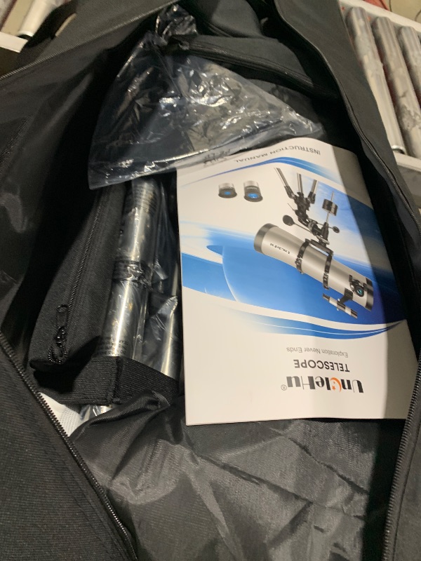 Photo 1 of UncleHu 150EQ Newtonian Reflector Telescope for Adults High Powered, Professional Equatorial Telescopes for Adults Beginners with Portable Carry Bag, Phone Adapter, Stainless Steel Tripod, Moon Filter