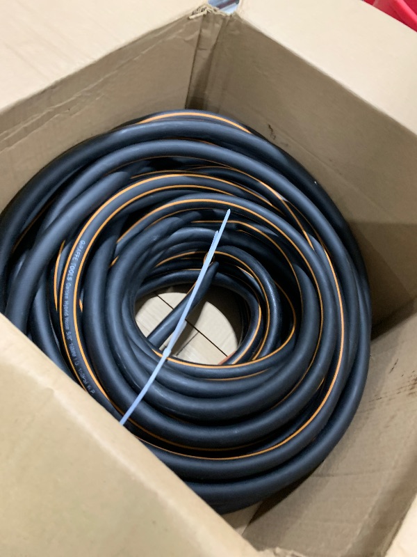Photo 1 of **DAMAGED** Giraffe Tools Garden Hose 50ft x 5/8", Water Hose Heavy Duty, Flexible, Lightweight Hybrid Hose with Swivel Handle, Male to Female Fittings, Burst 600 PSI