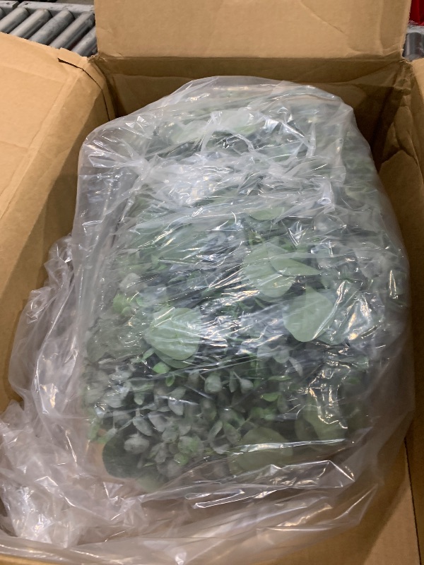 Photo 1 of 8.3' Long Faux Eucalyptus Greenery Garland - Silver Dollar Eucalyptus for Wedding Arch, Swag, Backdrop, Doorways, Mantel, Table Runner - Indoor/Outdoor