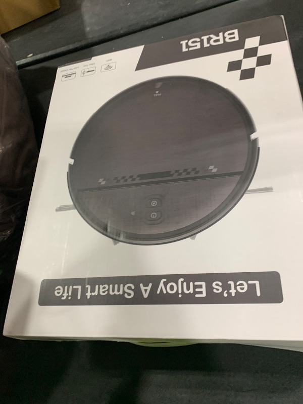 Photo 1 of Robot Vacuum and Mop Combo, 2-in-1 Mopping Robot Vacuum Cleaner with 2300Pa Suction, 2.87'' Slim Design, Wi-Fi/App/Voice Control, 3D Obstacle Avoidance&Self-Charging for Hard Floors, Carpets, Pet Hair