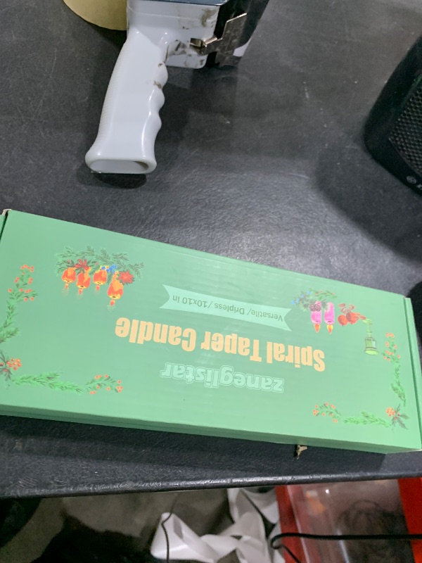 Photo 1 of 10 Inch 10 Pack Red Candles Unscented Dripless Spiral Tpaer Candles for Dinner Party Wedding and Home Decoration